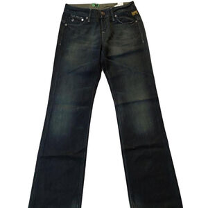 G-Star Raw Frontier Loose Wide Leg Wall Denim Raw Damaged Destroyed Jeans 26